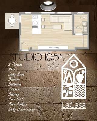 Апартаменты LaCasa Apartments Ulcinj Улцинь Номер-студио-1